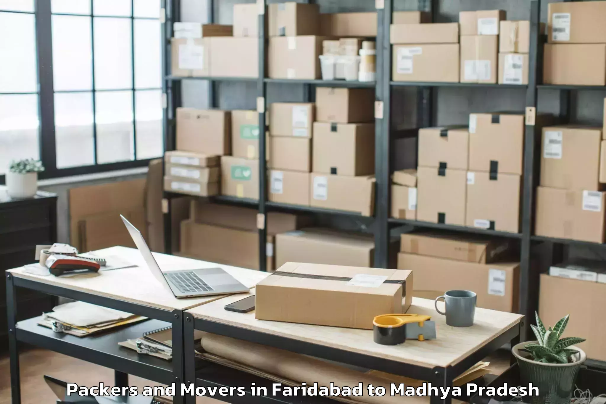 Easy Faridabad to Neemuch Packers And Movers Booking